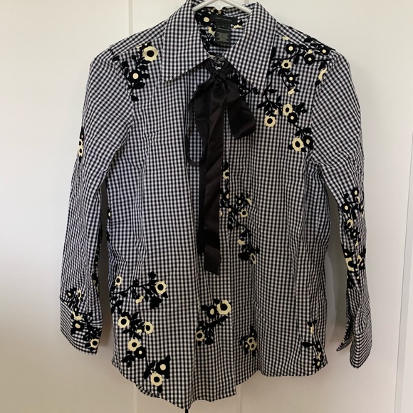Marc Jacobs Floral Gingham Blouse - Picture 3 of 3